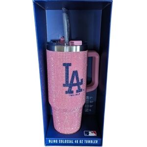 MLB LA DODGERS Pink Bling Colossal 46 oz Tumbler NEW IN BOX